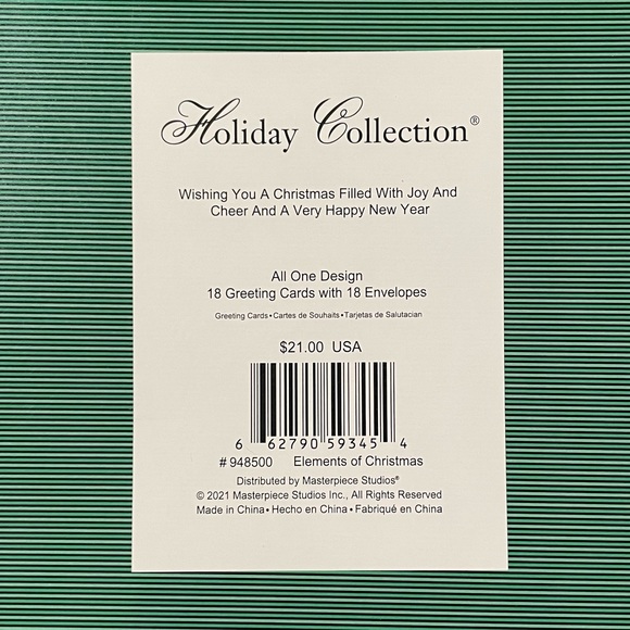 Macy’s Exclusive Holiday Collection Greeting Card Set - Picture 2 of 2
